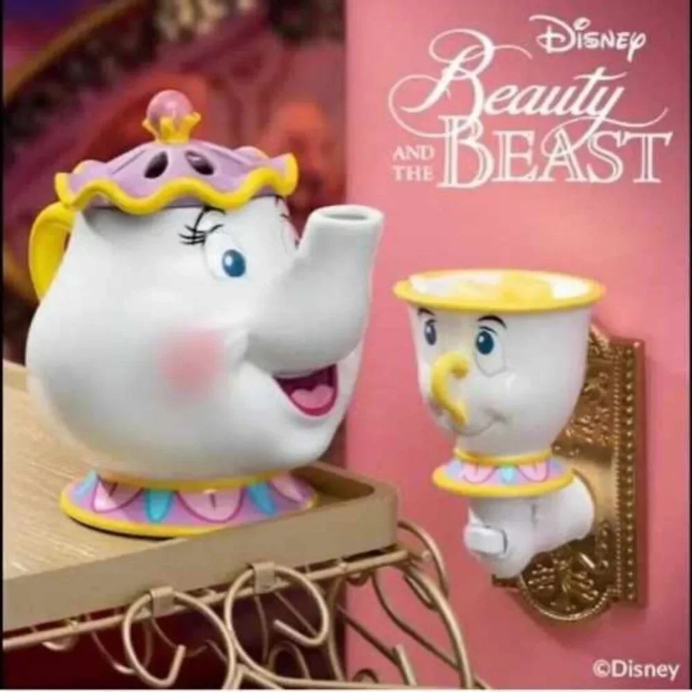 Scentsy Mrs Potts and Chip Wall Warmer Limited Edition Set w/wax